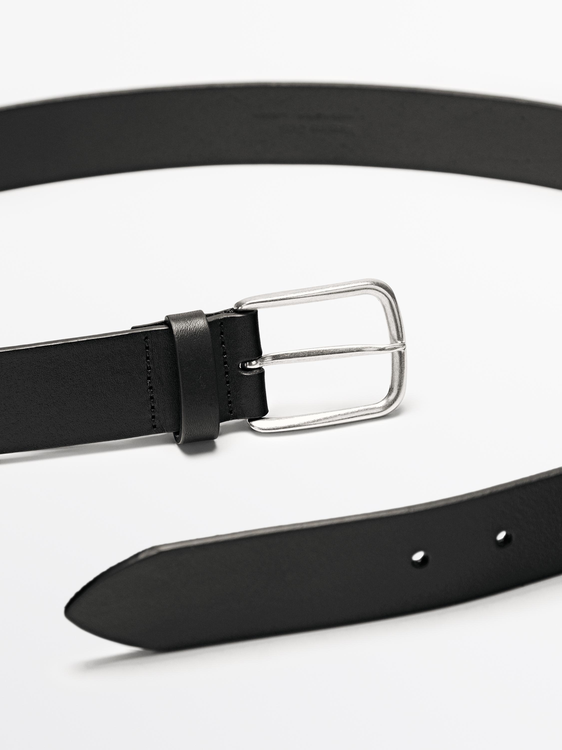 Nappa leather belt
