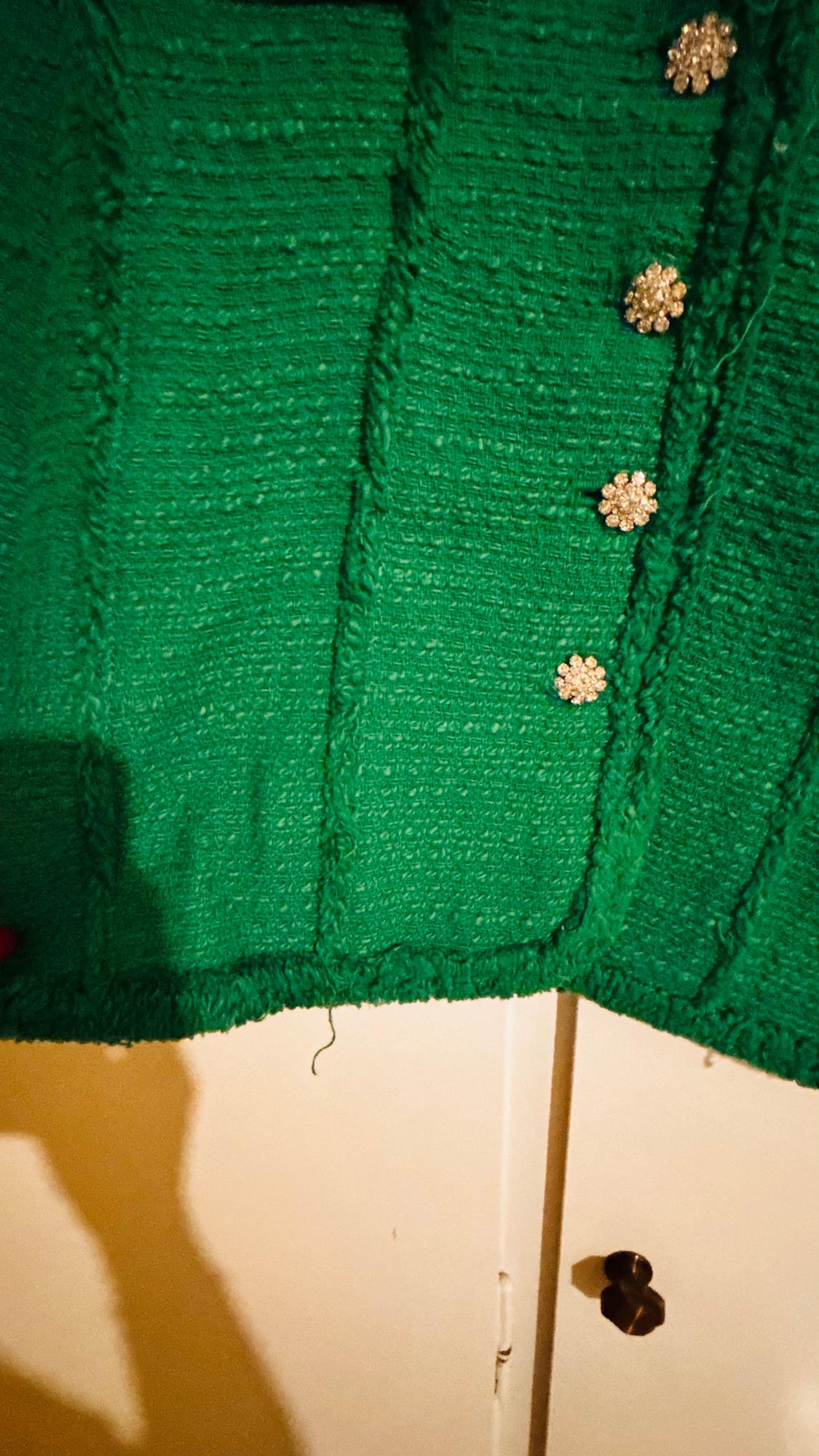 RHINESTONE BUTTON BLAZER - Image 4