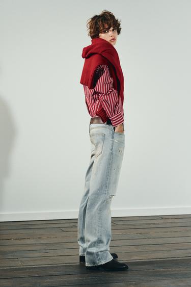 JEAN TRF COURT DROIT TAILLE MOYENNE - Bleu clair de Zara - Image 3