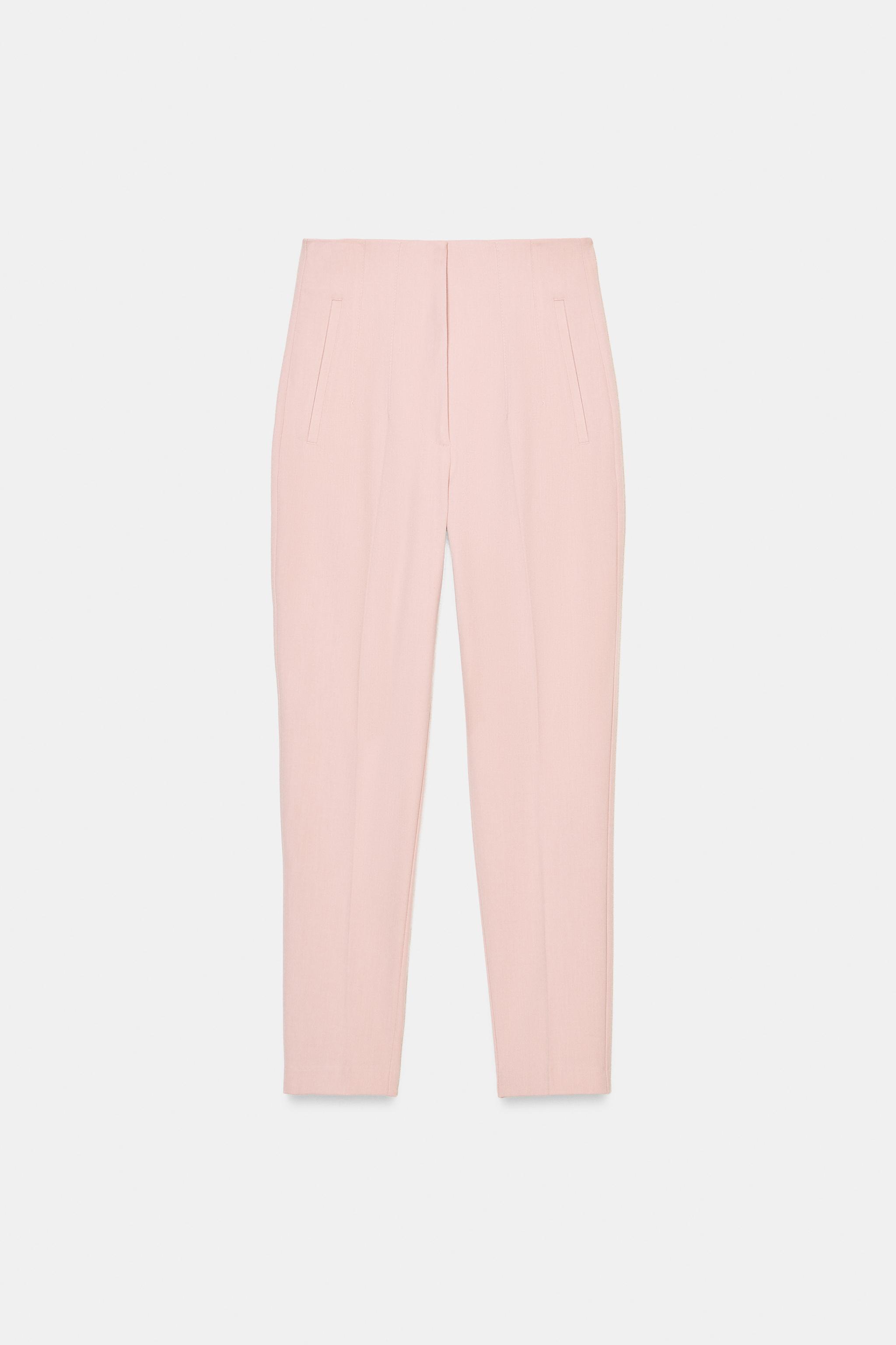 HIGH-WAISTED ANKLE PANTS