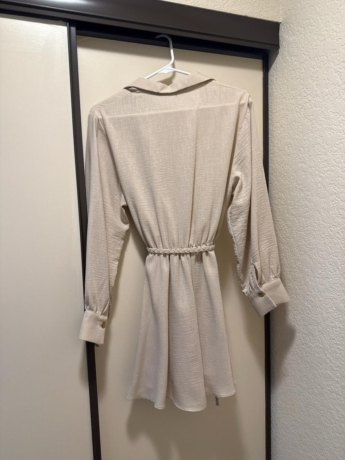 WOVEN BELT SHIRTDRESS - Image 3