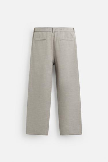 PANTALON REGULAR FIT STRUCTURÉ - Vison de Zara - Image 7