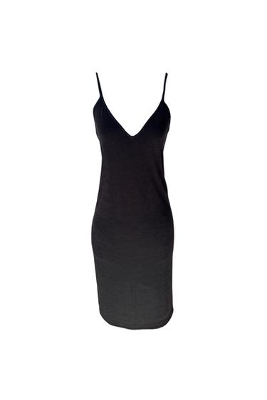 BLACK SLIP DRESS