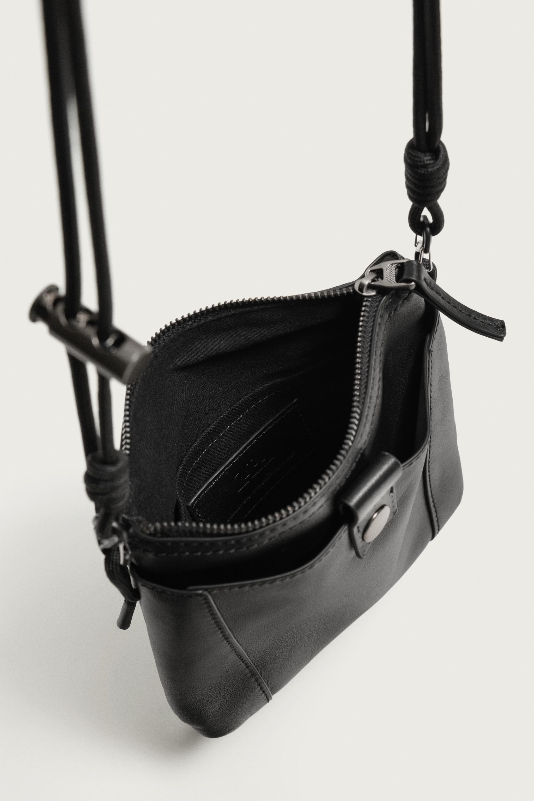 AARON LEVINE X ZARA LEATHER CROSSBODY BAG