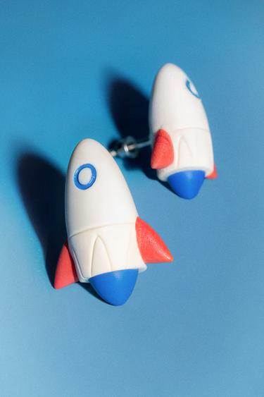 PACK OF CHILDREN'S SPACESHIP DOOR KNOBS (PACK OF 2) - Multicoloured by Zara