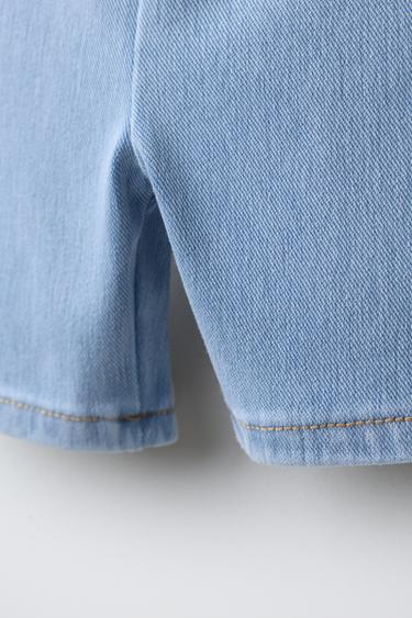 LEGGING CYCLISTE EN DENIM - Bleu clair de Zara - Image 3