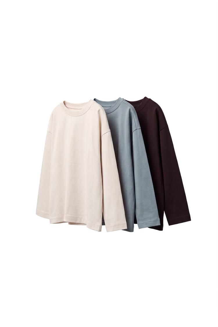 Pack tres camisetas lisas