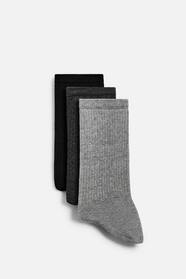 Zara 3-PACK OF RIB SOCKS - various - Image 0