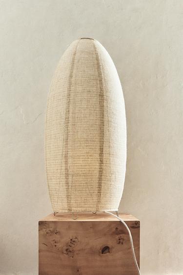 Zara OVAL LINEN FLOOR LAMP - 裸色