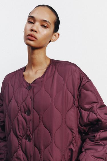 VESTE MATELASSÉE DÉPERLANTE - Bordeaux de Zara - Image 2