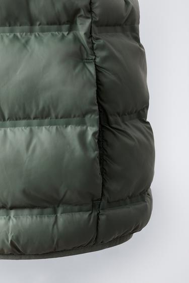 WATER-REPELLENT LIGHTWEIGHT HOODIE GILET - Khaki by Zara - Image 4