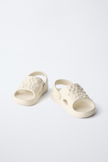 CLAQUETTES FANTAISIE - Blanc écru de Zara - Image 2