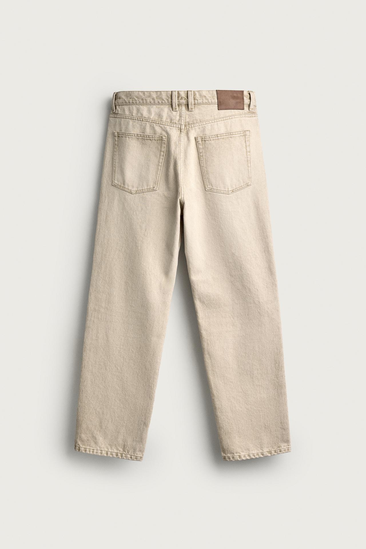 STRAIGHT ANKLE-FIT JEANS — Vanilla