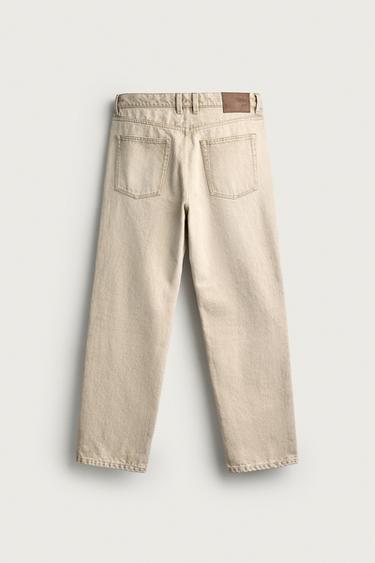 STRAIGHT ANKLE-FIT JEANS — Vanilla 2