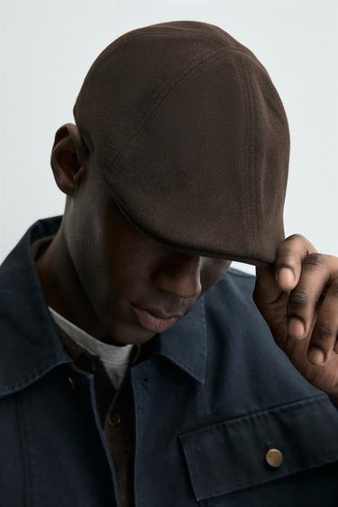 BÉRET EN FLANELLE - Marron de Zara - Image 3
