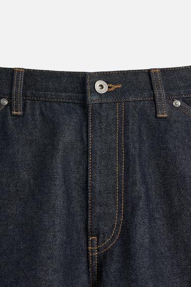 BERMUDA EN DENIM COUPE BAGGY - Bleu de Zara - Image 8