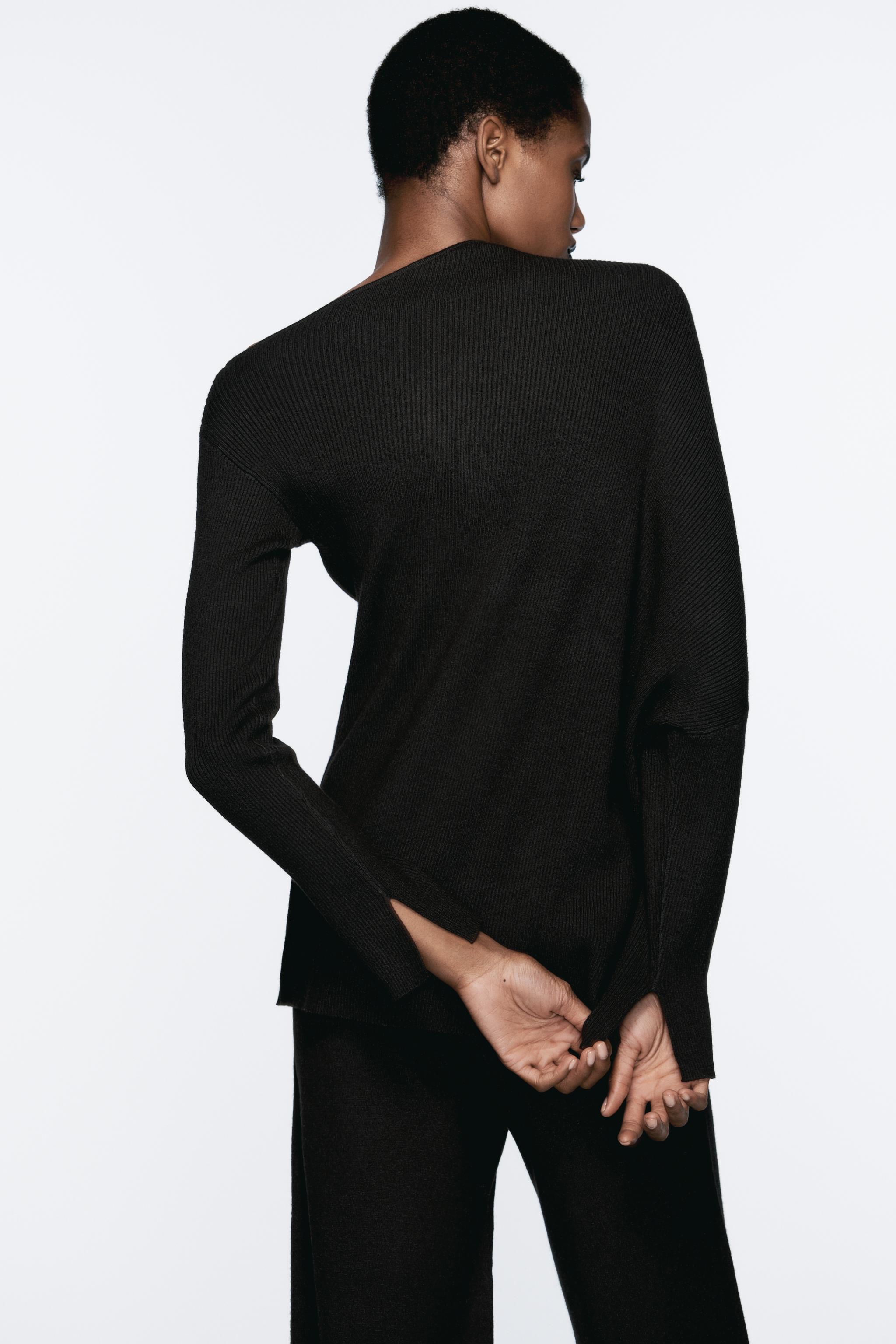 Pull zara noir hotsell