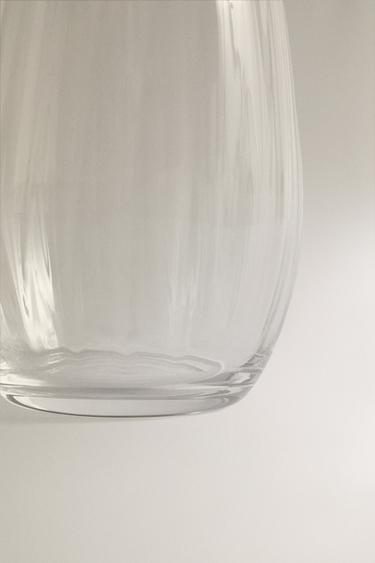 GLASS CHRISTMAS TUMBLER WITH LINES - 990 by Zara - Image 3