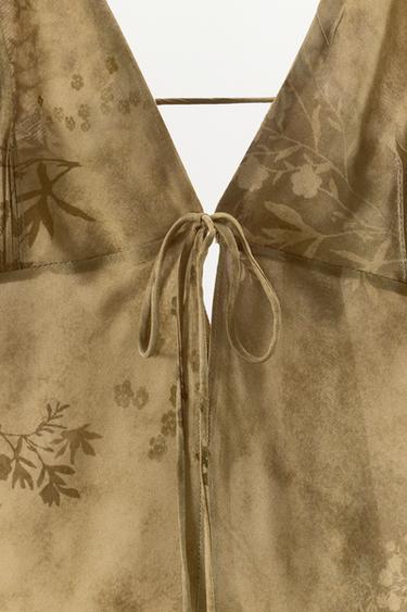 TOP À BRETELLES IMPRIMÉ - Multicolore de Zara - Image 6