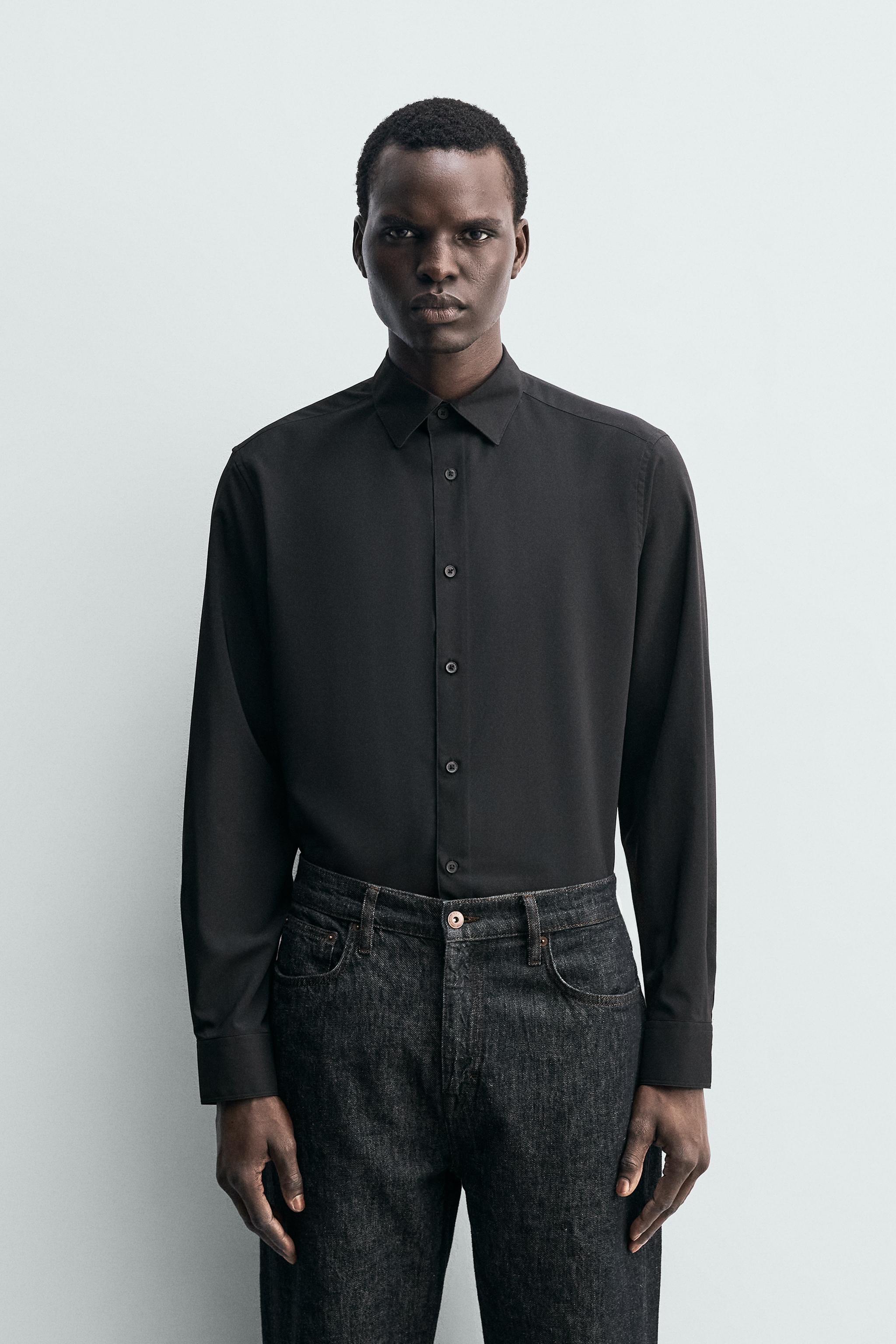 Мужские рубашки Zara SLIM FIT SHIRT — фото 2