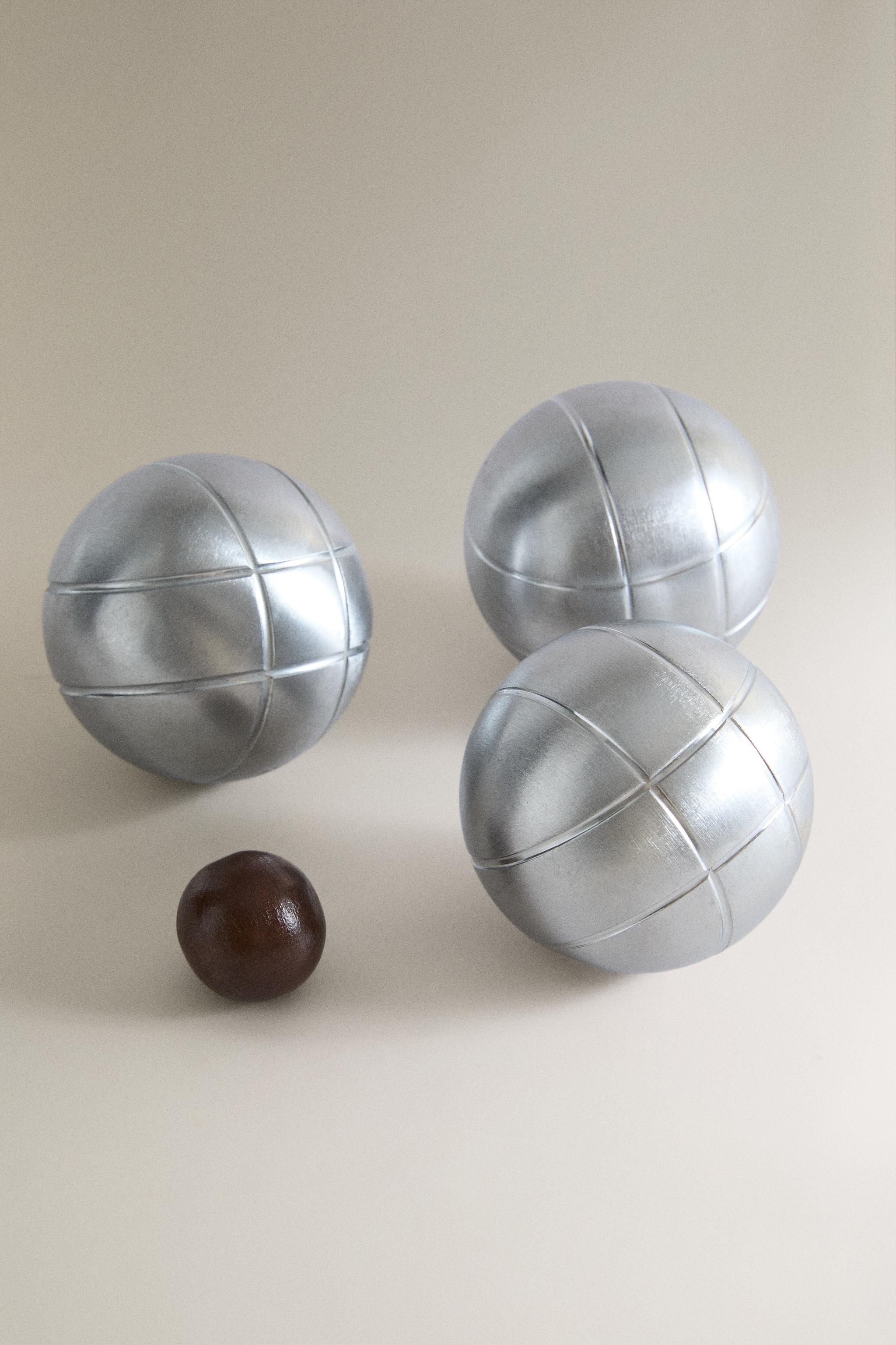 ENSEMBLE DE PÉTANQUE HOUSSE EN CUIR
