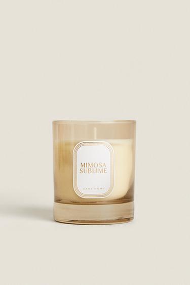 (200 G) BOUGIE PARFUMÉE MIMOSA SUBLIME - Jaune de Zara - Image 1