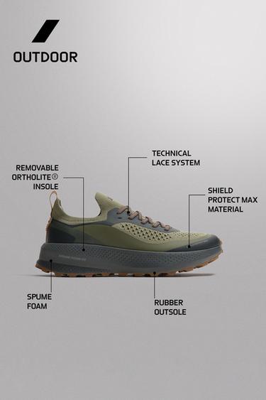 CHAUSSURES DE COURSE TRAIL - Vert d'eau de Zara - Image 2