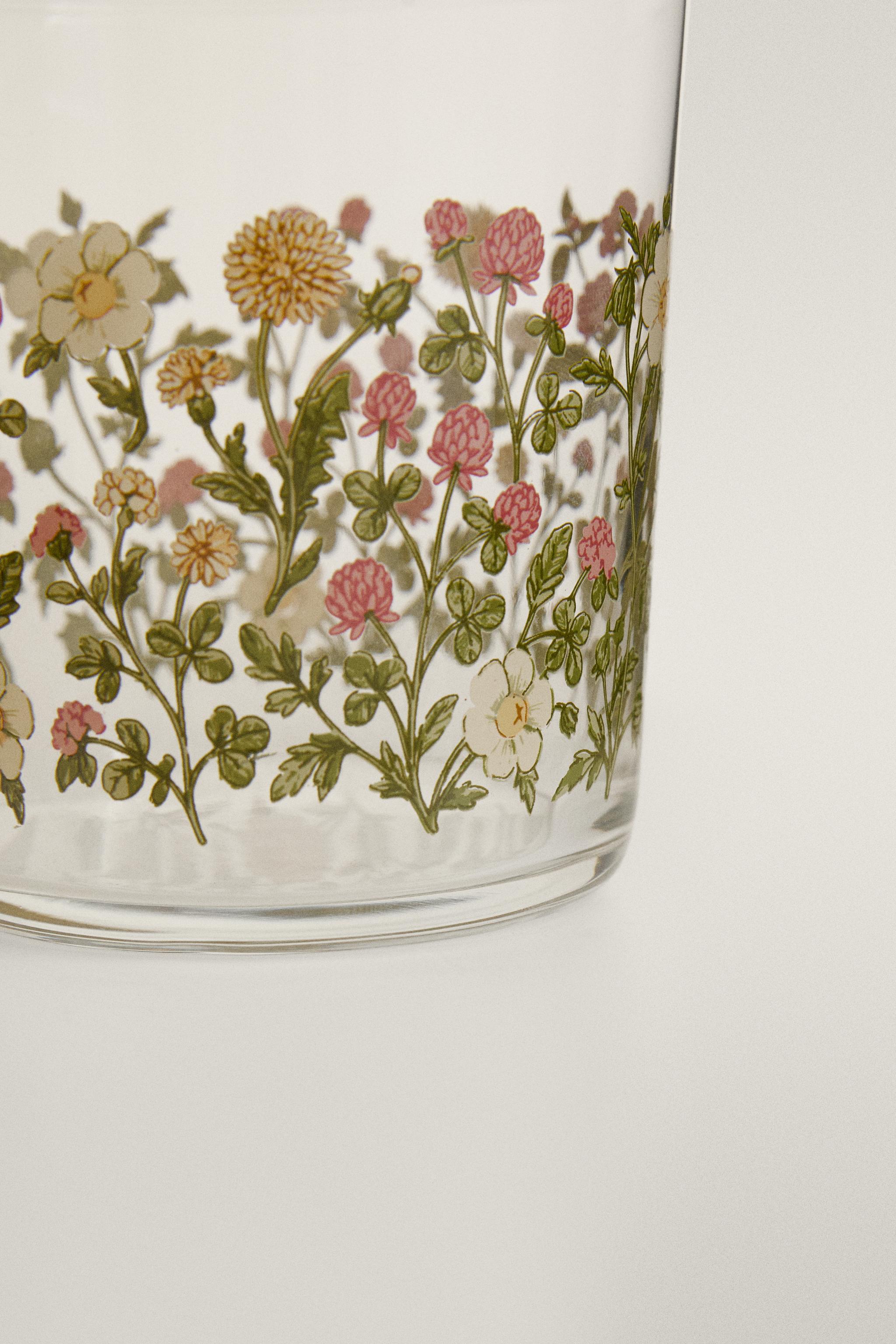 GLASS TUMBLER WITH DECAL