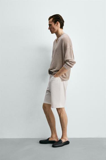 SHORT COUPE DÉCONTRACTÉE - Blanc de Zara - Image 3