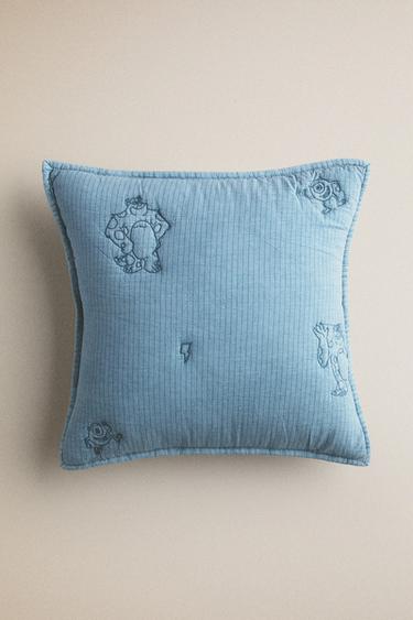 Zara KIDS' MONSTERS, INC. ©DISNEY/PIXAR THROW PILLOW COVER - Blue