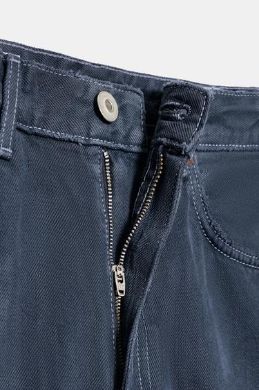 JEAN TRF BAGGY BALLOON POCHES - Bleu encre de Zara - Image 8