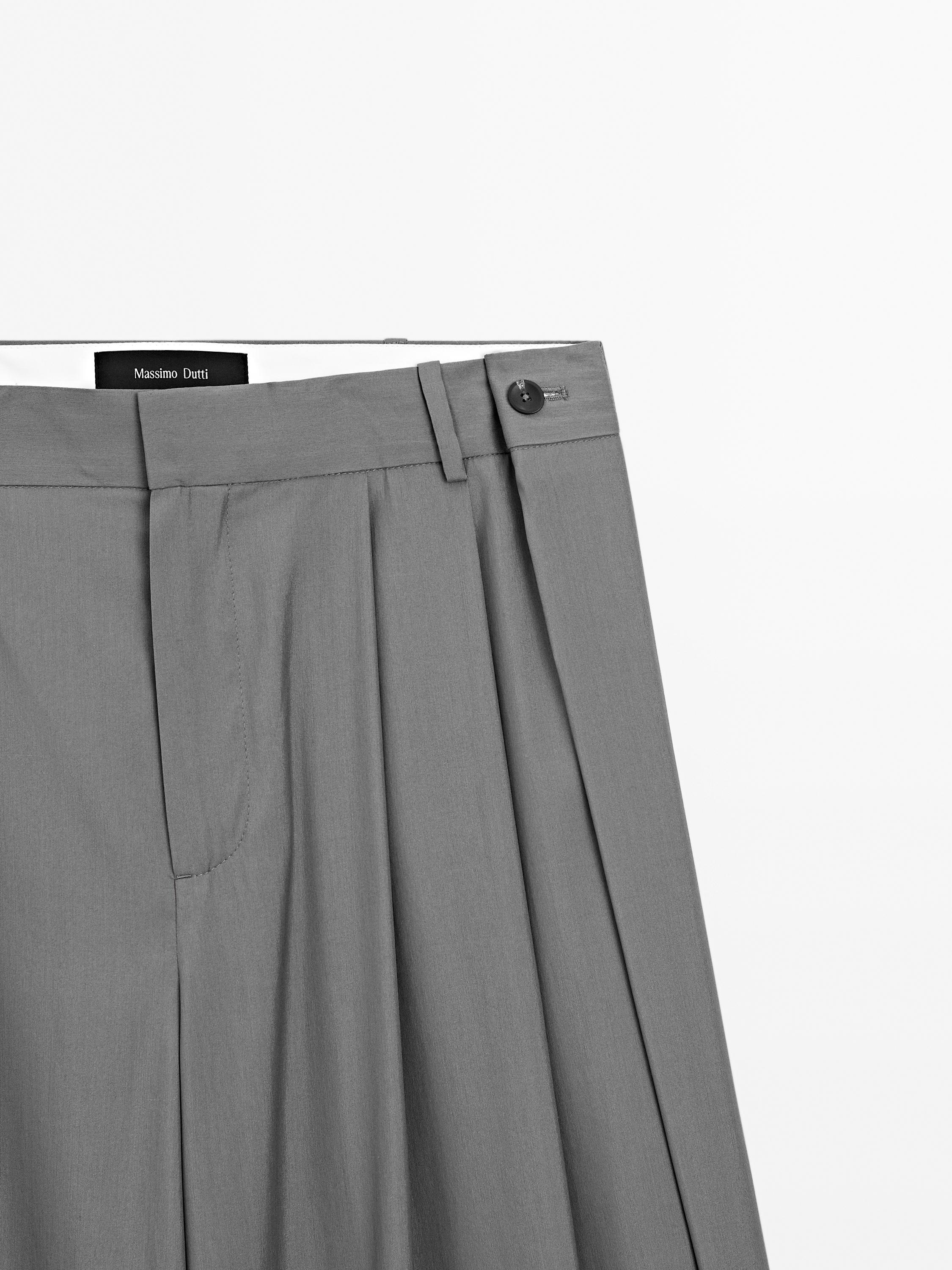 Pantalon fluide à pinces