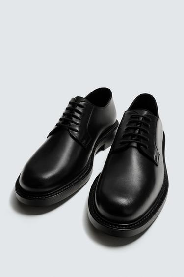 CHAUSSURES EN CUIR CHIC - Noir de Zara - Image 4