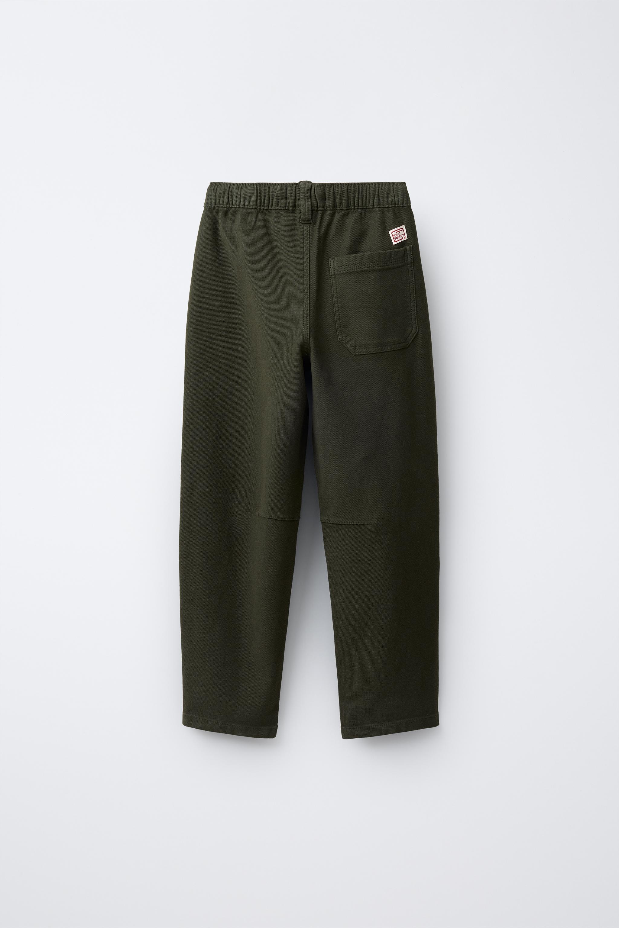 SUPER STRETCH BALLOON PANTS - Dark khaki | ZARA United States