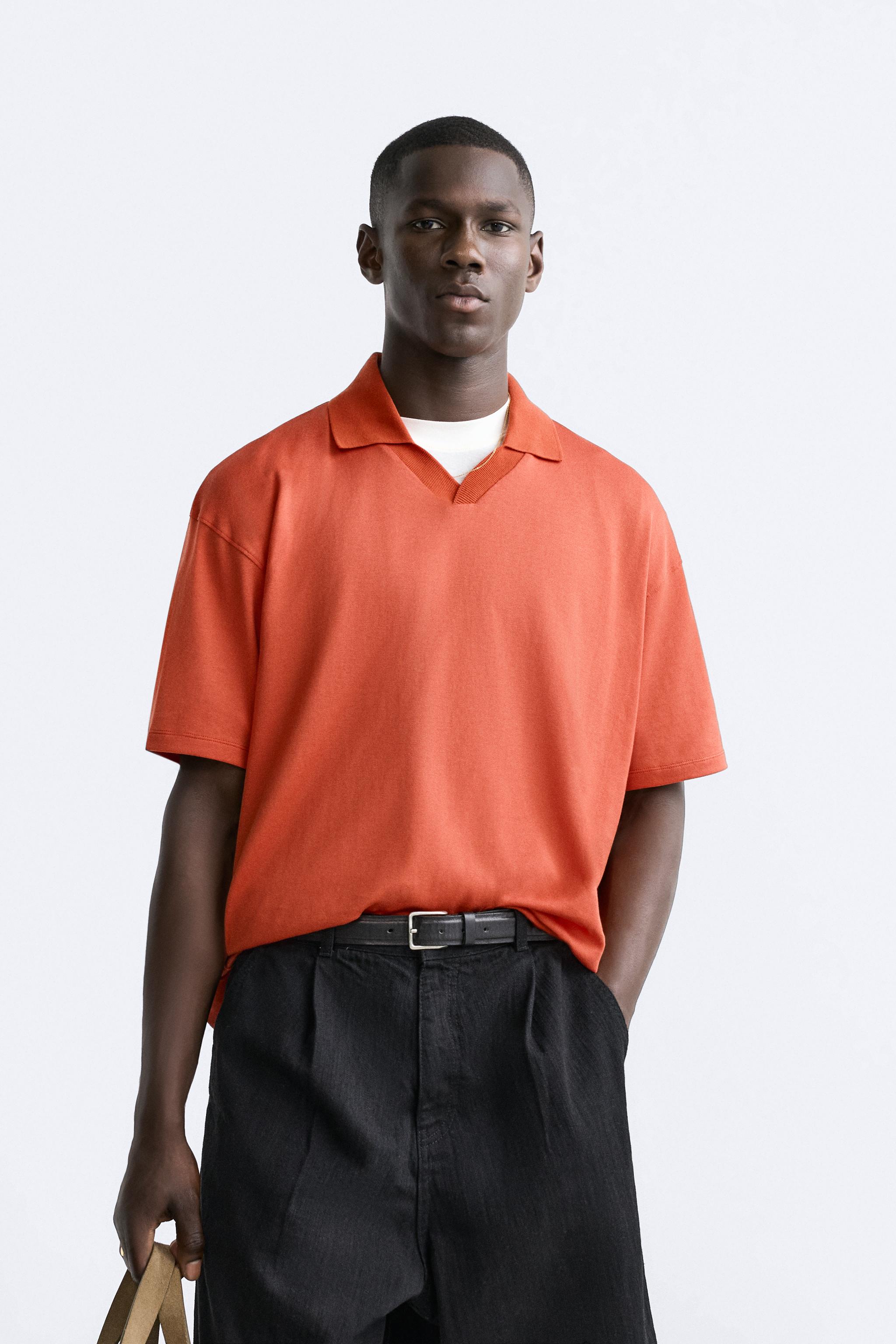 Zara Textured Polo Shirt 614 Men