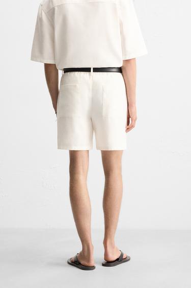 BERMUDA COUPE DÉCONTRACTÉE - Blanc de Zara - Image 2