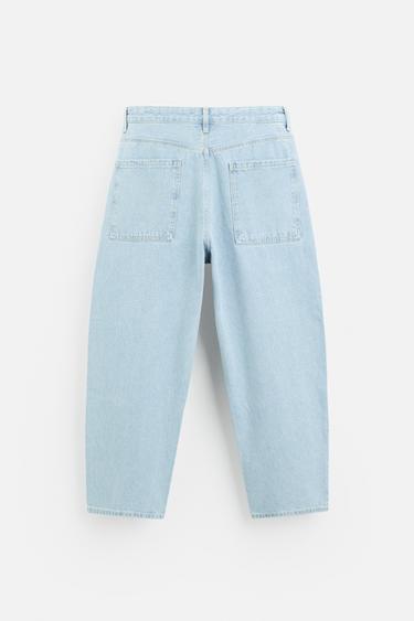 WIDE-LEG JEANS - Light blue by Zara - Image 5