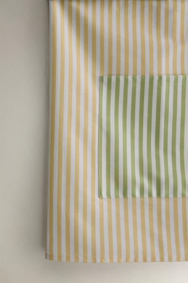 TABLIER DE CUISINE COTON RAYURES GLACES - Verdâtre de Zara - Image 2