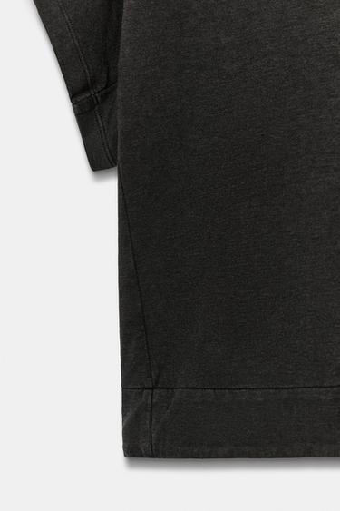 INTERLOCK LAYER T-SHIRT - Charcoal by Zara - Image 5