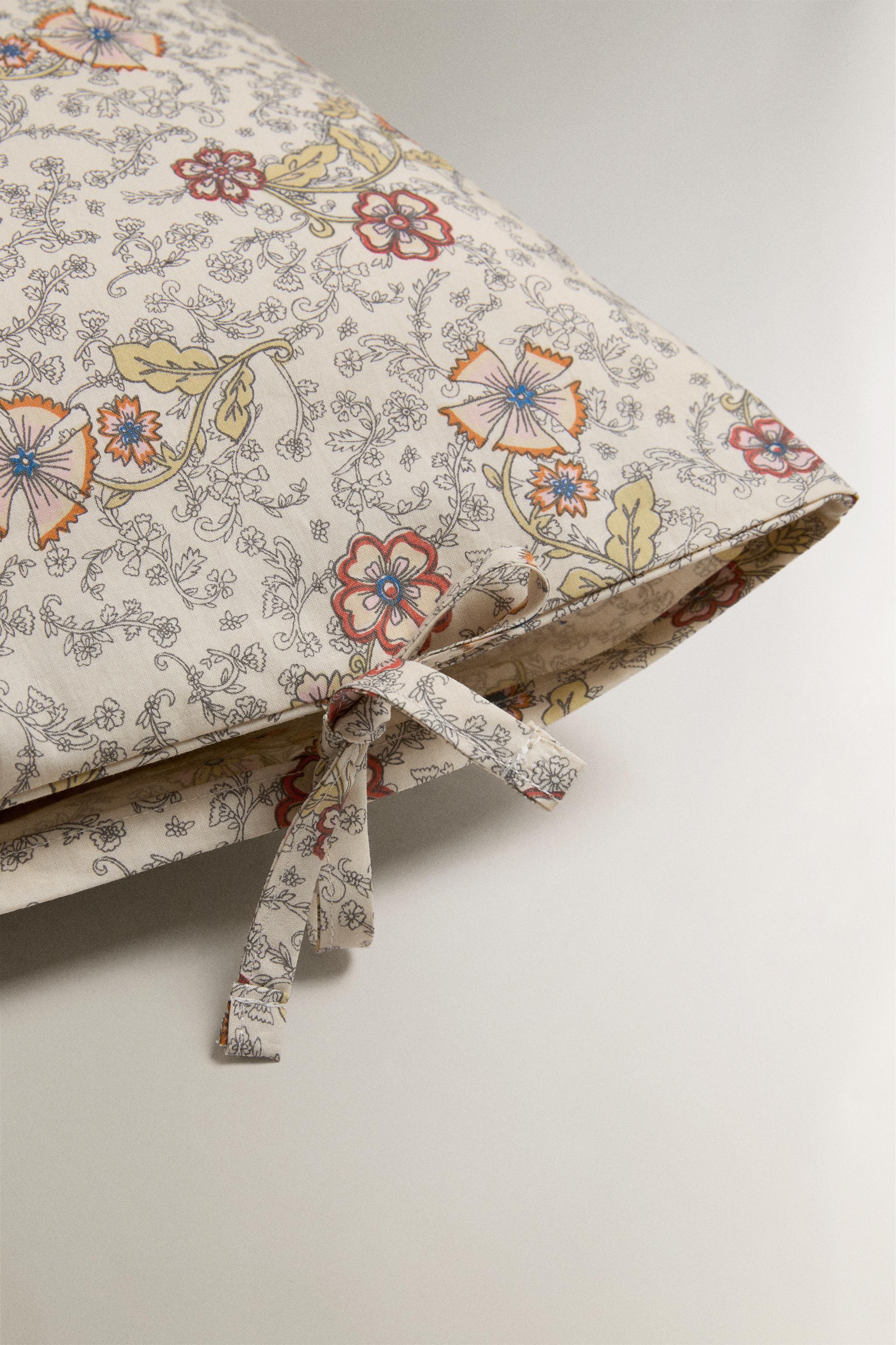 TAIE D’OREILLER ENFANT COTON FLEURS
