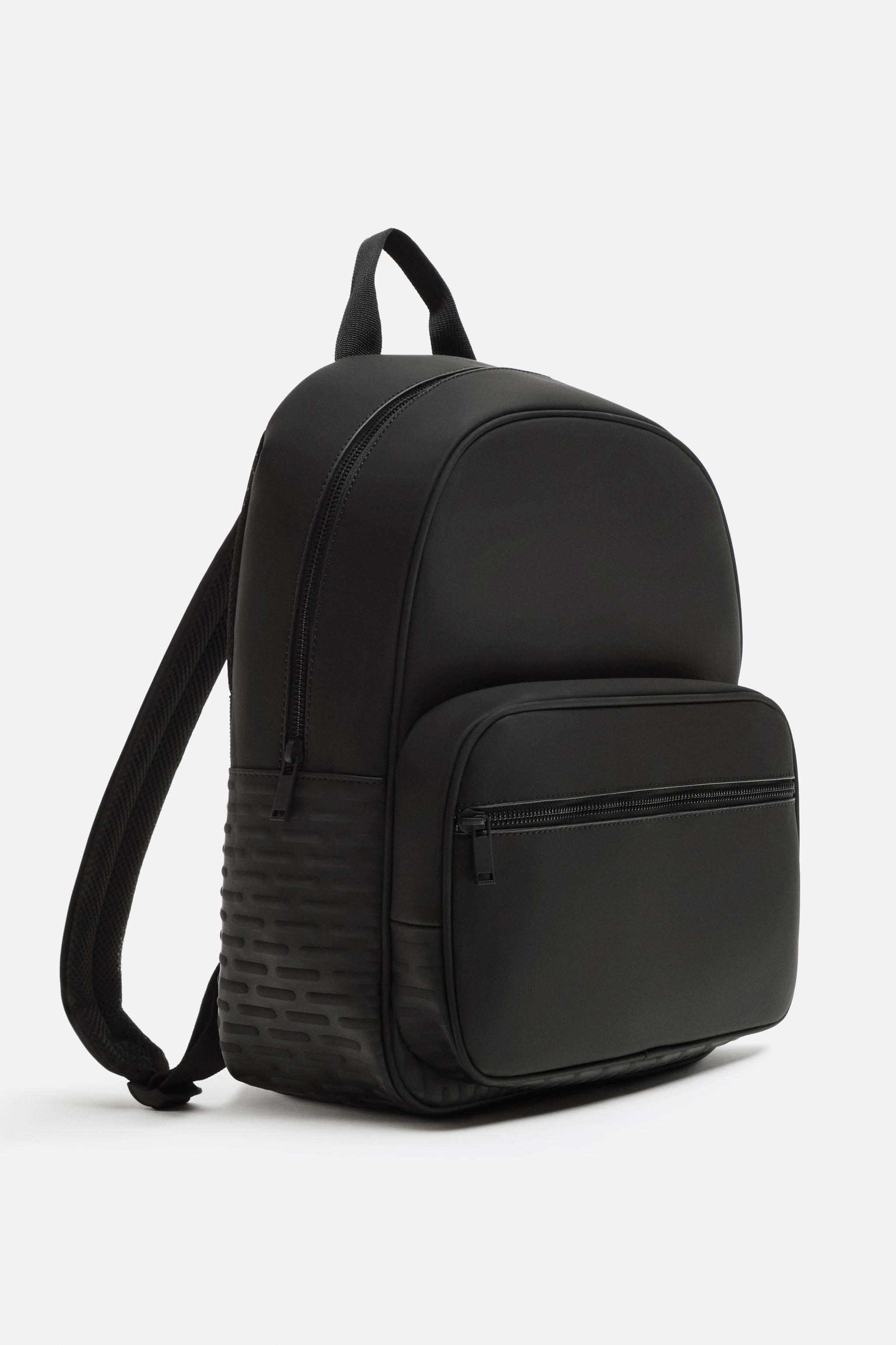 TEXTURED RUBBERISED BACKPACK