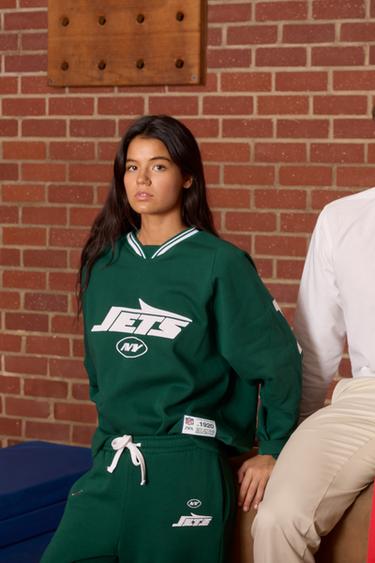 NFL JETS PLUSH SWEATSHIRT - GREEN by Zara - Image 3
