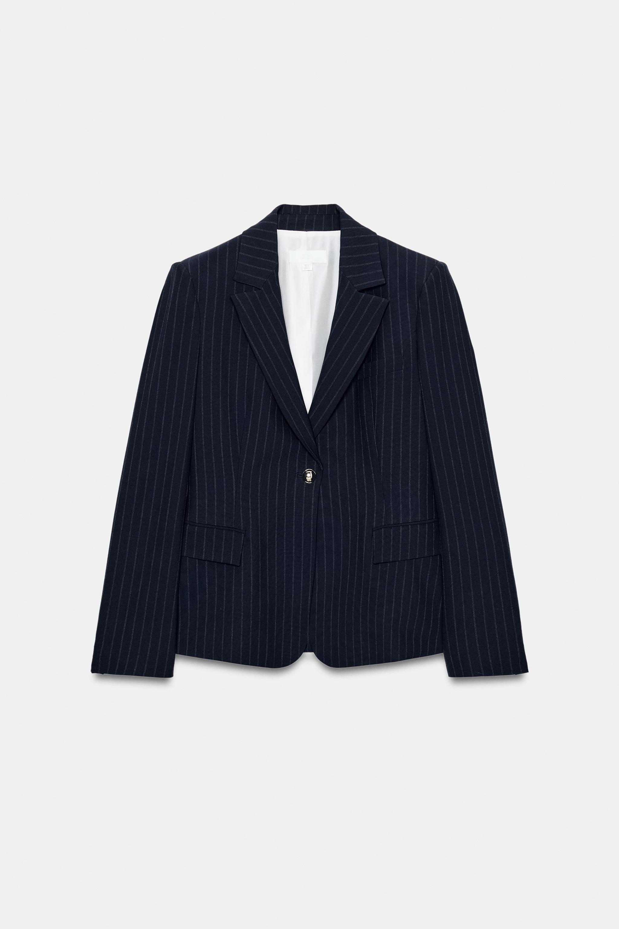 İNCE ÇİZGİLİ BLAZER - Görsel 8