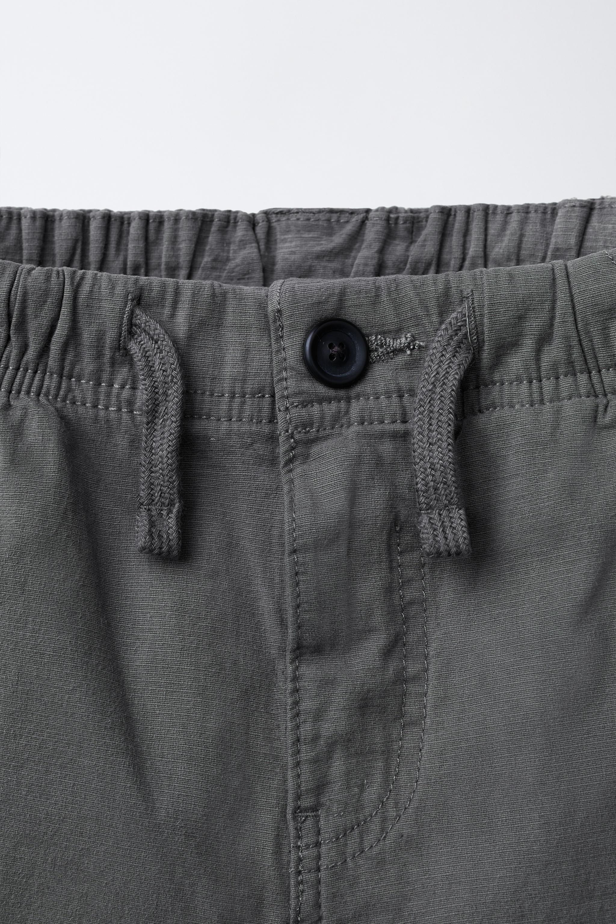 【バラシィ】 TWILL CARGO JOGGER PANTS - Blue / Gray | ZARA United States