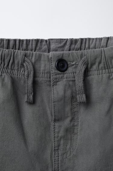 PANTALON STRUCTURÉ ÉLASTIQUE - Gris bleu de Zara - Image 2