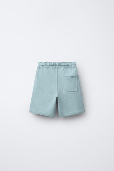ENSEMBLE DE JOGGING T-SHIRT ET SHORT HEAVY WEIGHT - Bleu clair de Zara - Image 4