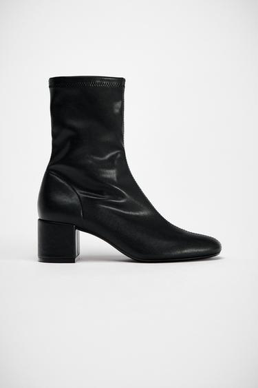 BOTÍN SOFT TACÓN ANCHO - Negro de Zara