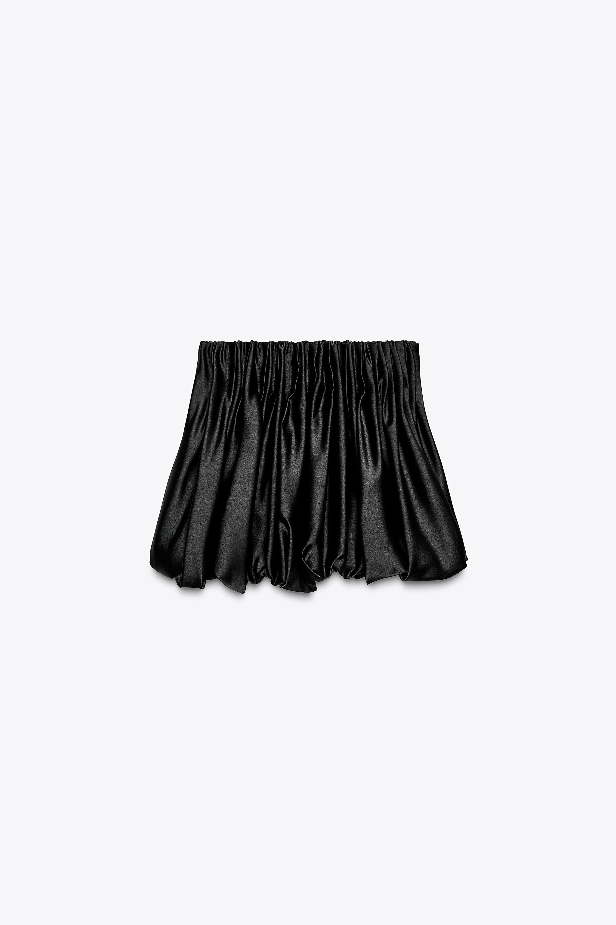 パフ ストラップレス トップス ZW COLLECTION - ブラック | ZARA