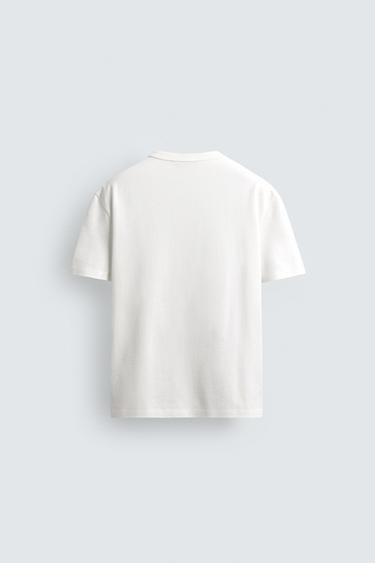 SOFT RELAXED FIT T-SHIRT - White by Zara - Image 6
