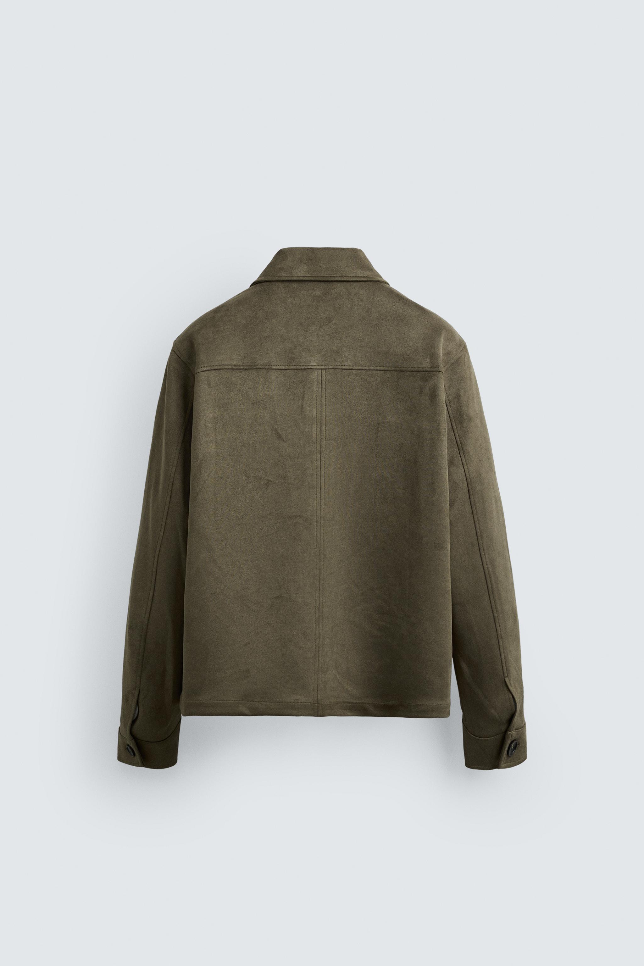 FAUX SUEDE OVERSHIRT - Sand | ZARA United States